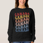 Canada Groovy Retro Canadian Trui (Voorkant)