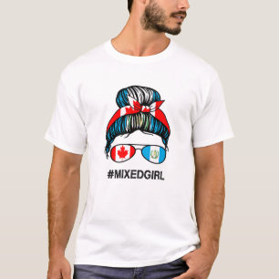 Canada Guatemala Vlag Canadese Guatemalteekse Bu T-shirt