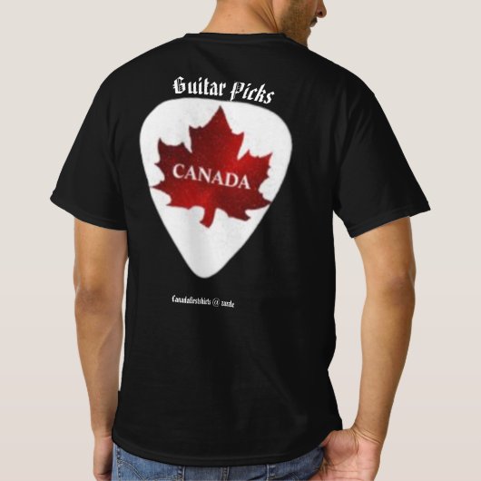 Canada Guitar Picks T-shirt (Achterkant)
