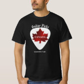 Canada Guitar Picks T-shirt (Voorkant)
