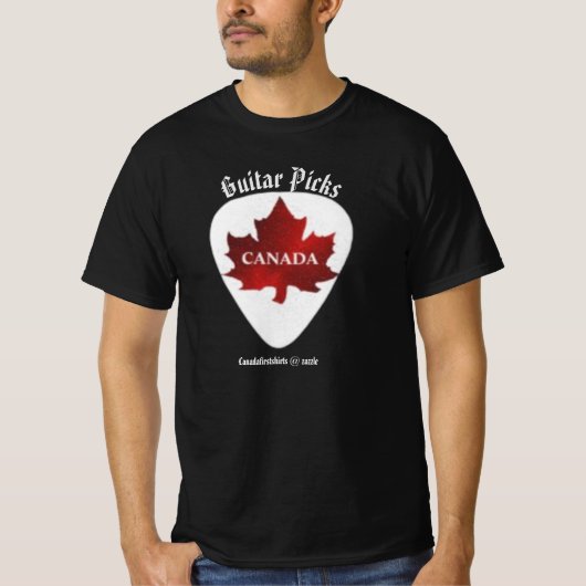 Canada Guitar Picks T-shirt (Voorkant)