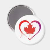 Canada hart magneet (Voorkant / Achterkant)
