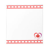 Canada hart notitieblok (Voorkant)