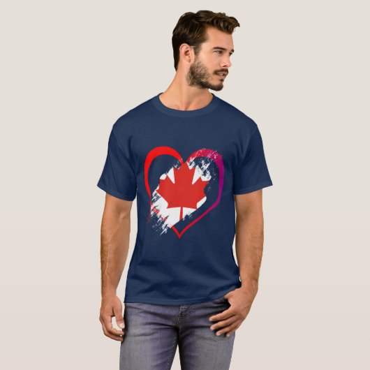 Canada Hart T-shirt (Voorkant volledig)