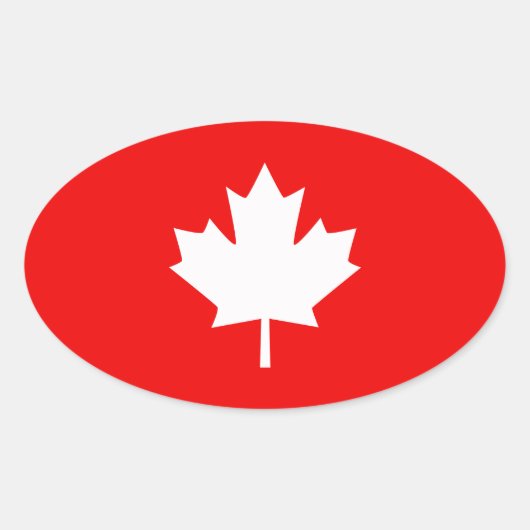 Canada heeft 1867 150 jaar stijl ovale sticker (Voorkant)