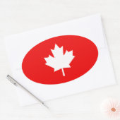 Canada heeft 1867 150 jaar stijl ovale sticker (Envelop)