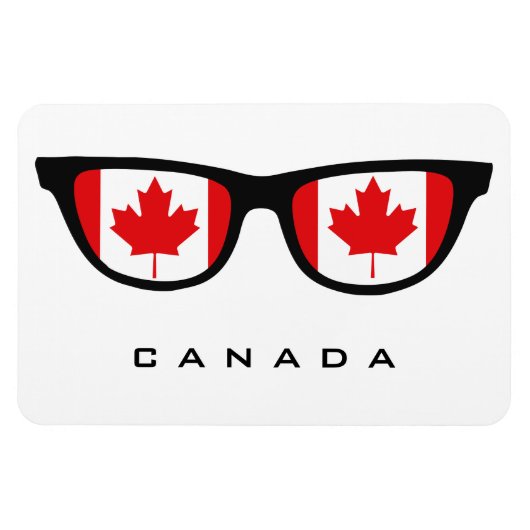 Canada heeft aangepaste tekst en kleurenmagneet in magneet (Horizontaal)