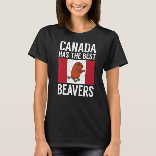 Canada heeft de beste Beavers in Canada T-shirt (Voorkant)