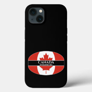 Canada heeft de witte tekst van 1867 Maple Leaf Fl Case-Mate iPhone Case