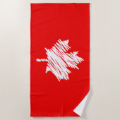 Canada heeft een stijlontwerp van 1867 150 jaar on strandlaken (Voorkant)