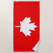 Canada heeft een stijlontwerp van 1867 150 jaar on strandlaken (Voorkant)