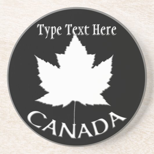 Canada Herinnert Coaster Cool Canada Coasters Zandsteen Onderzetter (Voorkant)