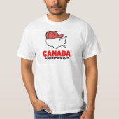 Canada, het Amerikaanse Pet T-Shirt (Voorkant)