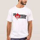 Canada: Het EH Team Maple Leaf Happy Canada Day  T-shirt (Voorkant)