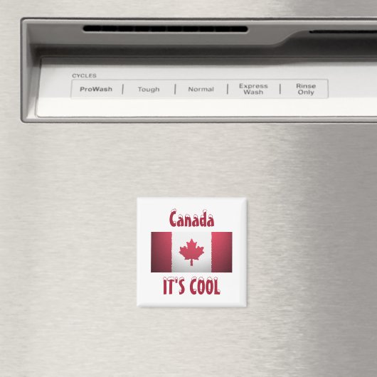 Canada Het is Cool Flag Magnet (Insitu (Vaatwasser))