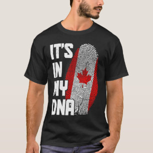 Canada Het is in mijn DNA Canadese vlag Pride Root T-shirt