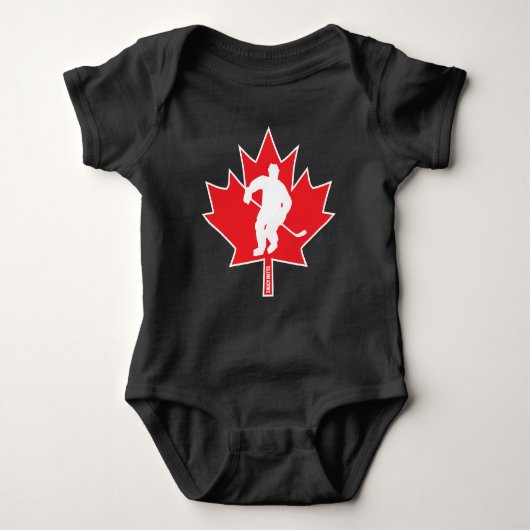Canada Hockey Baby Maple Leaf Player Romper (Voorkant)