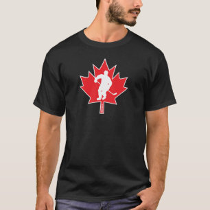 Canada Hockey Esdoornblad Canadese Speler T-shirt