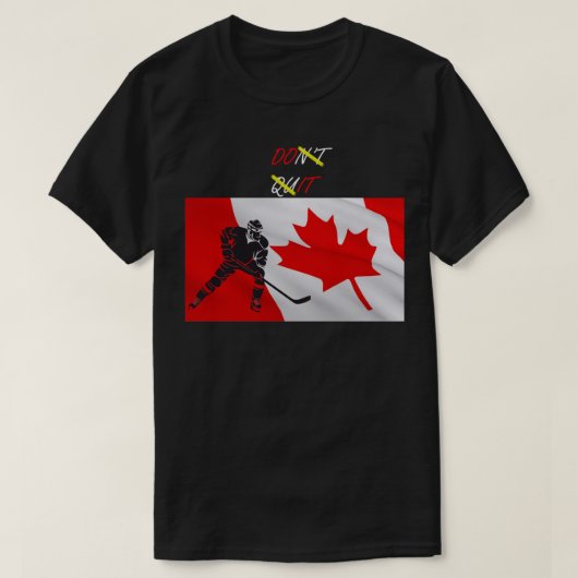 Canada Hockey Flag Classic T Shirt (Design voorkant)
