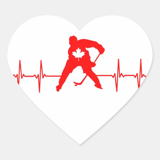 Canada Hockey Hart Sticker (Voorkant)