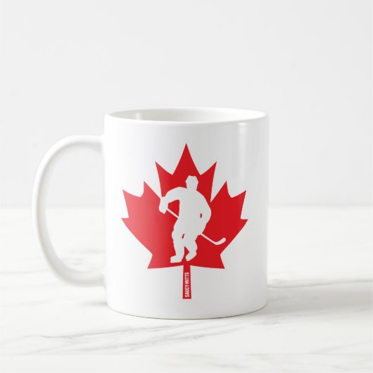 Canada Hockey Maple Leaf Canadian Player Koffiemok (Links)