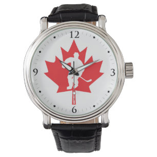 Canada Hockey Maple Leaf Player Horloge