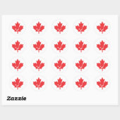 Canada Hockey Maple Leaf Ronde Sticker (Vel)