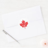 Canada Hockey Maple Leaf Ronde Sticker (Envelop)