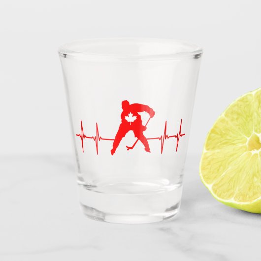 Canada Hockey Shot Glas (Voorkant)