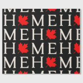 canada home maple leaf canadian cadeaupapier (Vlak)
