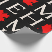 canada home maple leaf canadian cadeaupapier (Hoek)