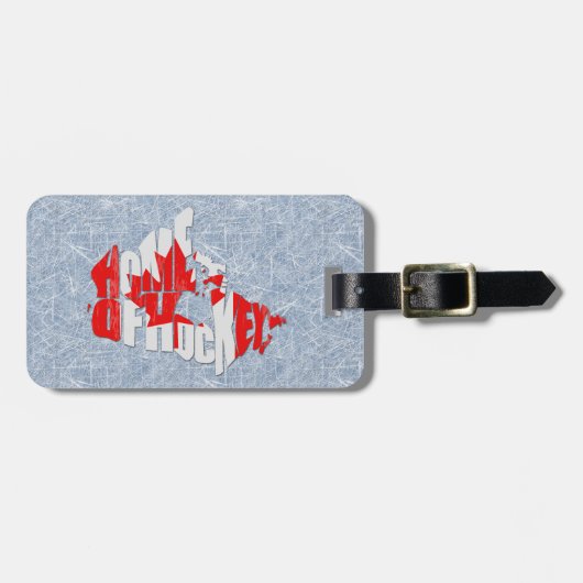 Canada Home of Hockey Custom Bagagelabel (Voorkant horizontaal)