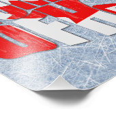 Canada Home of Hockey Map Foto Afdruk (Hoek)