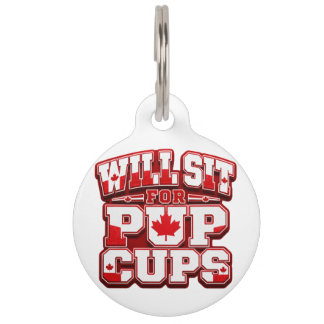 Canada hondenpenning - Zal zitten voor Pup Cups Huisdierpenning