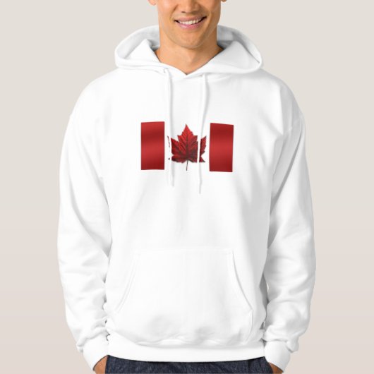 Canada Hoodie Canada Flag Hooded Sweatshirt (Voorkant)