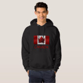 Canada Hoodie Canada Flag Hooded Sweatshirt (Voorkant volledig)