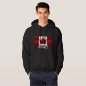 Canada Hoodie Canada Flag Hooded Sweatshirt (Voorkant volledig)