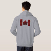Canada Hoodie Canada Flag Hooded Sweatshirt (Achterkant volledig)