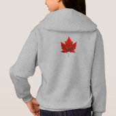 Canada Hoodie Canada Meisjes Maple Leaf Shirt Hood (Achterkant)