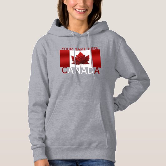 Canada Hoodie-Shirt, speciaal gepersonaliseerd voo Hoodie (Voorkant)