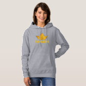 Canada Hoodies Vrouwen Gouden Maple Leaf Hoodie Sh (Voorkant volledig)