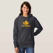 Canada Hoodies Vrouwen Gouden Maple Leaf Hoodie Sh (Voorkant volledig)