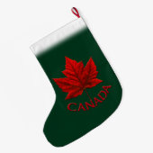 Canada houdt de Canadese vlag tegen kerstmis Grote Kerstsok (Achterkant (Hangend))