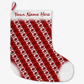 Canada houdt de Canadese vlag tegen kerstmis Grote Kerstsok (Voorkant)