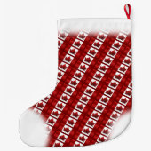 Canada houdt de Canadese vlag tegen kerstmis Grote Kerstsok (Achterkant)