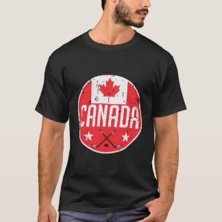 Canada Ice Hockey Flag Jersey Supporter Canadian F T-shirt