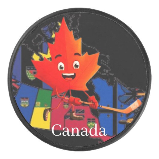 CANADA IJSHOCKEY HOCKEY PUCK (Voorkant)