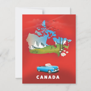 Canada illustreerde reisafdruk.