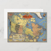 Canada in oorlog briefkaart (Voorkant / Achterkant)