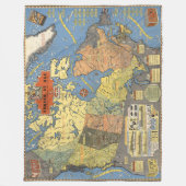 Canada in oorlog fleece deken (Voorkant)